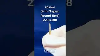 Short Taper Round End Diamond Bur | Gold Diamond Dental Bur