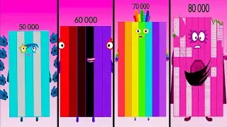 Sprunki OC ALL Numberblocks 50M - 70M | Compilation Incredibox #sprunki #numberblock