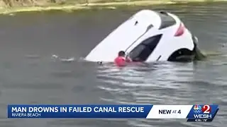 Florida man dies after car sinks amid water rescue | Report details failures