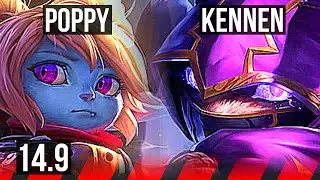 POPPY vs KENNEN (TOP) | 1800+ games, 5/1/3 | KR Grandmaster | 14.9