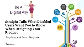 Be a Digital Ally: Straight Talk: What Users Want You to Know