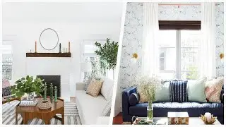 75 Mid-century Modern White Living Room Design Ideas You'll Love 🔴