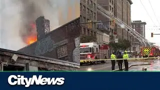Vancouver Street Church engulfed in flames