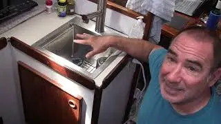 Replacing my galley sink with an EcoChannels stainless bar sink. #amazonfinds2023