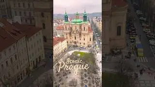 Prague Old Town From Above | Astronomical Clock Tower View 🇨🇿✨ #Travel #Shorts