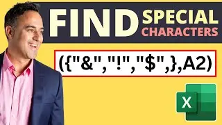 How to Find Special Characters in Excel