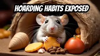 Rat Behavior: Anna the Fancy Rat collects food and hides it