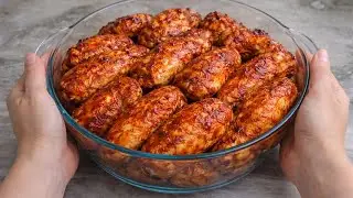 Шедевр года из простых продуктов на праздничный стол! Куриные крылышки вкуснее шашлыка за 60 минут.