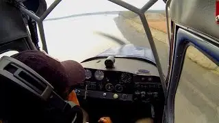 Citabria 7ECA Touch and Go With Cross Wind at Goose Bay, AK - by Geoff Oliver