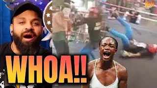 Russian Man Vs Black Woman Boxing Match 🤣