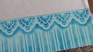 Pintando Falso barrado com stencil