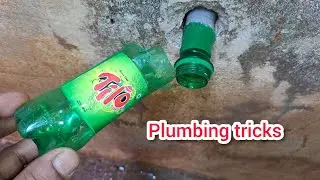 Waste bottle craft: a magical solution for PVC pipe | plumbing tips unknown 