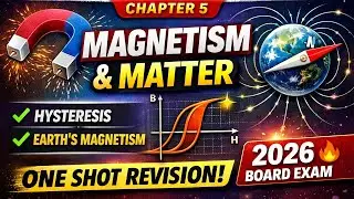 Class 12 Physics Chapter 5 &ndash; Magnetism & Matter | One Shot Revision 🔥 | Board Exam 2026