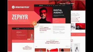 Zephyr &ndash; Creative Digital Agency Elementor Template Kit 2.55 $ Only