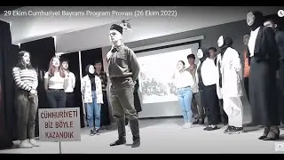 29 EKİM CUMHURİYET BAYRAMI PROGRAMI (2022)