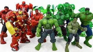 Marvel Superheroes HULK SMASH Collection APPEARED~! HULK, RED HULK, HULKBUSTER GO~! #Toysplaytime