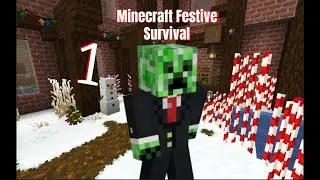 Minecraft Festive Survival Episode 1 Getting Started 