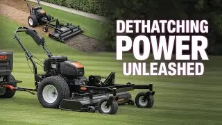 Best Lawn Dethatcher for Riding Mowers  Brinly 48&rdquo; in Action    Brinly DT 480BH A Test & Results