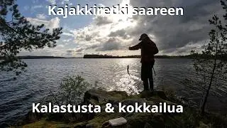 Kalastusta ja rentoa olemista, kajakkiretki saareen. Yhden yön lähiretki.