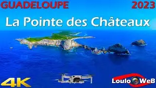 🇫🇷🇬🇵 La Pointe des Chateaux en Drone - Saint-Francois (971) Guadeloupe 2023 - 4K