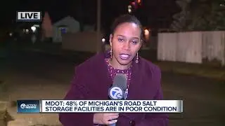 Report: Half of Michigan's road salt storage facilities in poor condition