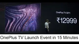 OnePlus TV Launch Event | OnePlus TV FULL ONLINE LAUNCH EVENT LIVE UNDER 15 MINUTES