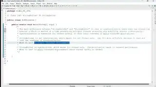 Java 100: StringBuilder VS StringBuffer