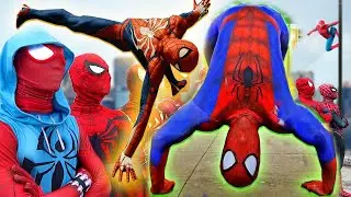 TEAM SPIDER-MAN  vs team spiderman break dance( Live Action )