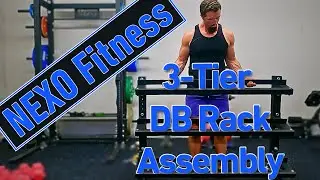 NEXO Fitness 3-Tier dumbbell Rack Assembly
