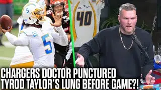 Pat McAfee Reacts To Chargers Doctor Puncturing Tyrod Taylor's Lung Before Chiefs Game