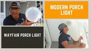 Installing Modern Porch Light from Wayfair