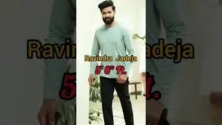 Indian cricketers real Height | #shorts #cricket #cricketshorts #viratkohli #rohitsharma #msdhoni#yt