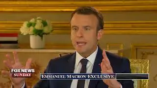 USA interview. Emmanuel Macron. DONALD TRUMP   Chris Wallace  Fox NEWS