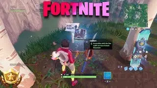 Fortnite Fortbyte #64 - Accessible by Rox on top of Stunt Mountain Location