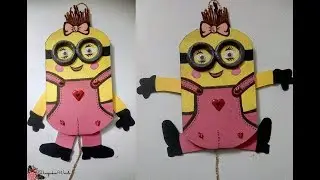 Minion Puppet Birthday Card / Unique gift / Birthday Gift / Minion gift idea | small budget gift