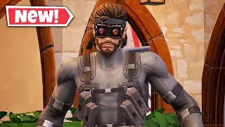 New SOLID SNAKE Skin Gameplay in Fortnite! (Metal Gear Solid)