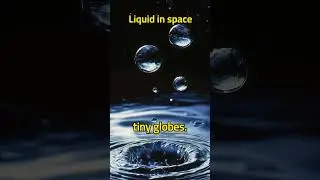 Liquid in space #spacescience #microgravity #spacefacts #astronomy #fluiddynamics