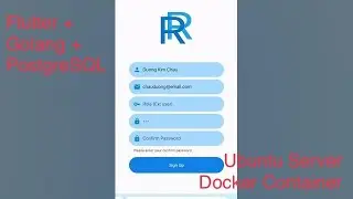 Flutter + Golang + PostgreSQL | Ubuntu Server and Docker Container