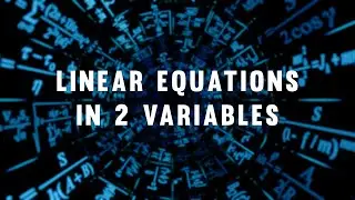 Linear Equations in 2 Variables (Parallel & Perpendicular)