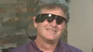 Blind man sees again