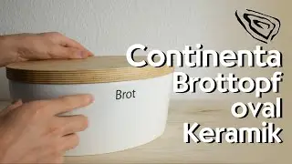 Continenta Brottopf oval mit Holzdeckel, wei&szlig; Vorstellung - Hertie
