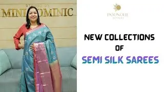 NEW COLLECTIONS OF SEMI SILK SAREES  PART 2