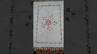 Most Beautiful table cloth design| Hand embroidery design | embroidery work | #short #2023 #tutorial