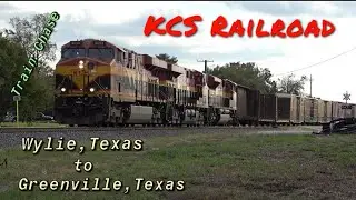 KCS Railroad. Train Symbol DASH. Wylie, Texas to Greenville, Texas. Date 10-24-2021. (HD Video)