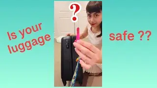 How safe is your luggage? Put your luggage to this key poking test | RIMOWA is better |#shorts