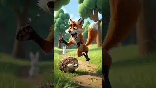 Rhino vs Fox: The Brutal Stampede 🍎💥 | AuroMind Madness  #cartoon #funny #pixarstyle #memes