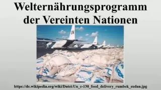 Weltern&auml;hrungsprogramm der Vereinten Nationen