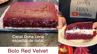 Bolo Red Velvet De Natal 