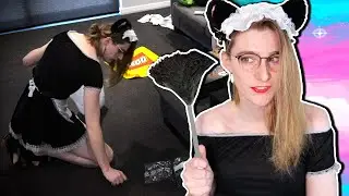 POV: Catgirl Maid AGGRESSIVELY Cleans Your House