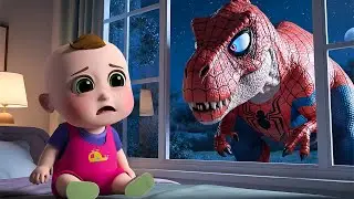 Dinosaur at the Window | Fun Dinosaur Song for Kids | Baby Cartoon Kids Songs